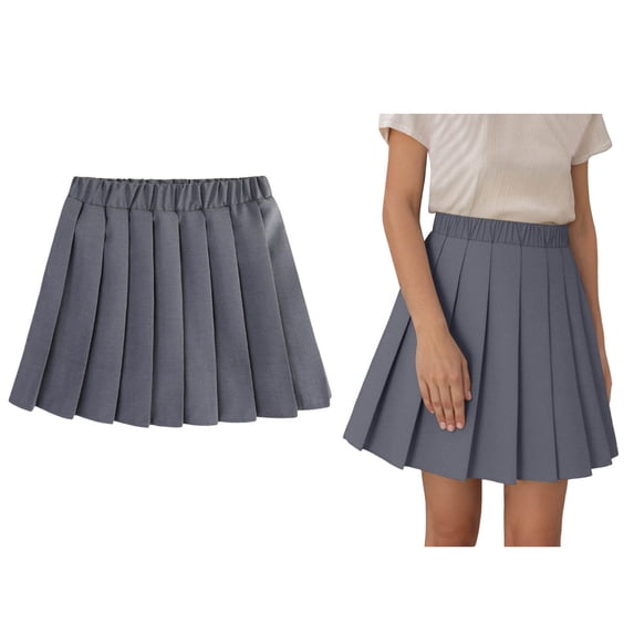 School Uniform Skirts for Girls A-Line Pleated Scooter Skirt with Lining Shorts Back To School Outfits for Girls Clothes for Teen Girls 13-14 Years