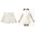 thumbnail image 1 of School Uniform Skirts for Girls High Waisted Pleated Scooter Skirt with Shorts Back To School Outfits for Girls Uniform Skort 3-4 Years, 1 of 6