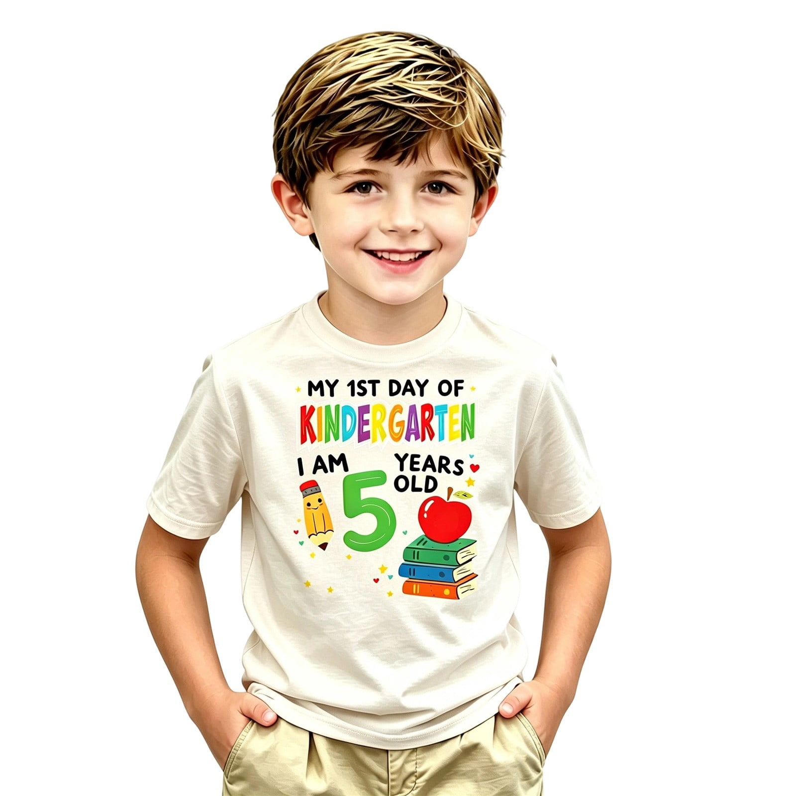 Wlmart Signs School Uniform Tshirts Boys Kindergarten Welcome T Shirt Short Sleeve ...