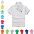 thumbnail image 1 of School Uniform for Boys Short Sleeve Boys Polo Comfortable Toddler Shirts 2-3 Years, 1 of 3