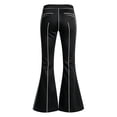 thumbnail image 1 of School Uniform for Girls High Elastic Slim Fit Striped Print Flared Trousers Breathable Back-To-School Girls' Pants 5-6 Years, 1 of 4