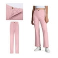 thumbnail image 1 of School Uniforms for Boys and Girls Zipper Style Chino Pants with Pockets Straight Pants Boys and Girls Pink Uniform Pants Back To School Clothes Teen Clothes 14-15 Years, 1 of 8