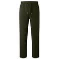 thumbnail image 1 of School Uniforms for Boys Pull on Chino Pants with Pockets Straight Pants Dark Green School Pants for Boys Back to School Clothes Teen Boys Pants Size 15-16 Years, 1 of 3