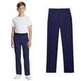 thumbnail image 1 of School Uniforms for Boys Pull On Chino Pants with Pockets Straight Pants Navy Blue Dress Pants for Boys Back to School Clothes Kids Boys Pants 5-6 Years, 1 of 6
