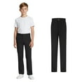 thumbnail image 1 of School Uniforms for Boys Straight Pants with Pockets Pull On Chino Pants Stretch Pants Black Dress Pants for Boys Back To School Clothes for Boys Kids Boys Pants Size 7-8 Years, 1 of 8