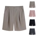 thumbnail image 1 of School Uniforms for Girls Pull-on Shorts with Elastic Waist Back To School Outfits Kids Boy Khaki Shorts 9-10 Years, 1 of 3