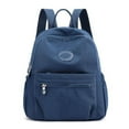 thumbnail image 1 of School Versatile Travel Wear-resistant Waterproof Mini Rucksack Small Backpack Large Capacity Shoulder Bag DARK BLUE, 1 of 8
