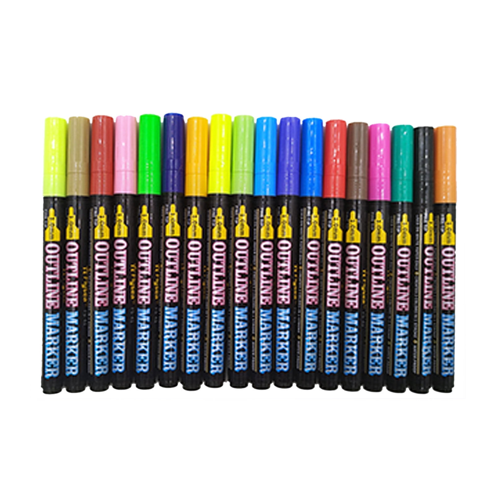 66pce Colour Pens & Markers Set Fine Liners, Highlighters, Dual Tip Alcohol  Based School Bundle