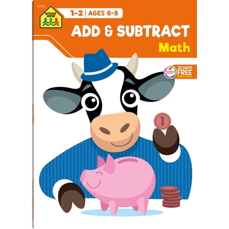 School Zone Add & Subtract Math Workbook (Walmart Exclusive)