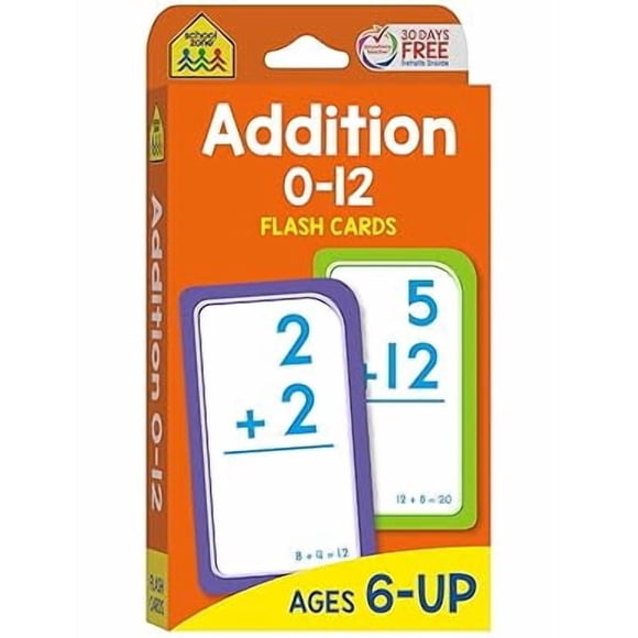 School Zone Addition 0-12 Flash Cards (Revised edition) (Hardcover)