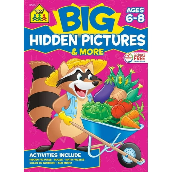 School Zone Big Hidden Pictures & More Workbook