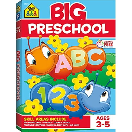 Pre-Owned School Zone Big Preschool Workbook (Paperback) 0887431453 9780887431456