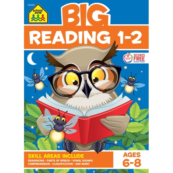 Pre-Owned School Zone Big Reading 1-2 Workbook