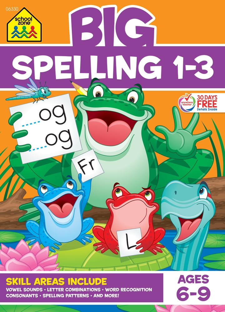 Pre-Owned School Zone Big Spelling 1-3 Workbook (Paperback) 1601592655 9781601592651