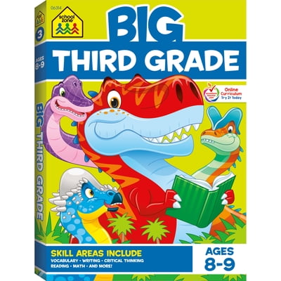 Pre-Owned School Zone Big Third Grade Workbook (Paperback)
