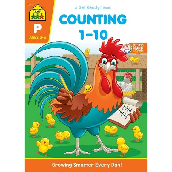School Zone Counting 1-10 Workbook