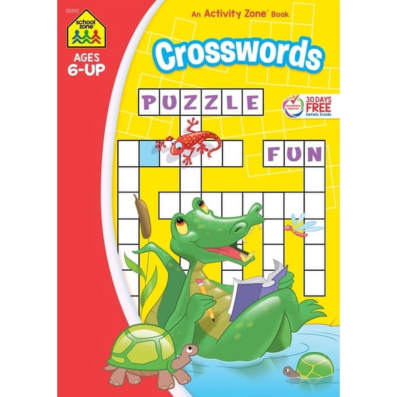 Pre-Owned School Zone Crosswords Workbook