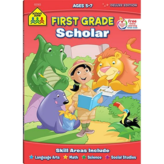 Pre-Owned School Zone First Grade Scholar (Paperback) 0887434924 9780887434921
