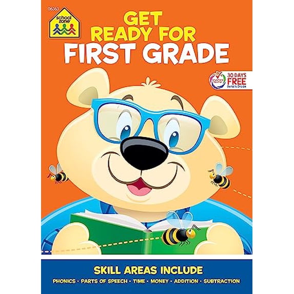 Pre-Owned School Zone Get Ready for First Grade Workbook (Paperback) 0887436811 9780887436819
