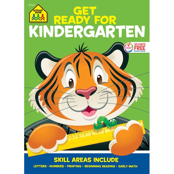 Pre-Owned School Zone Get Ready for Kindergarten Workbook (Paperback) 0887436803 9780887436802