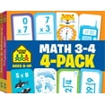 thumbnail image 1 of School Zone Math 3-4 Flash Cards 4-Pack, 1 of 7