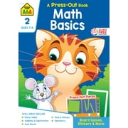 School Zone Math Basics Press-Out Workbook - Grade 2