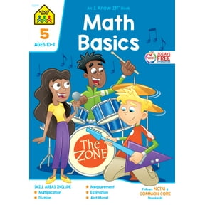 School Zone Math Basics Workbook - Grade 5