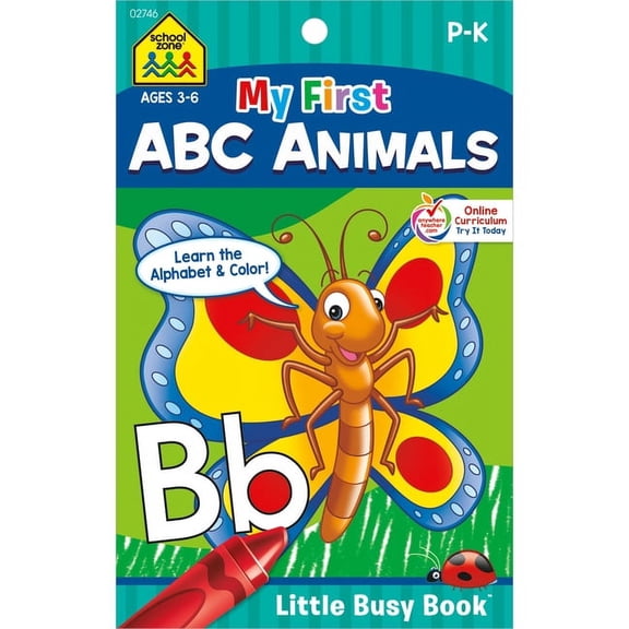 School Zone My First ABC Animals Tablet Workbook (Paperback) by School Zone