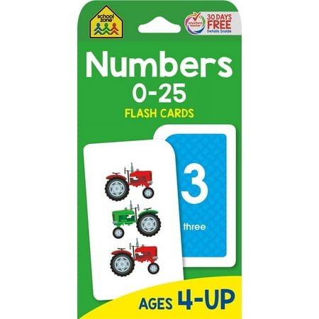 School Zone Numbers 0-25 Flash Cards (Other)