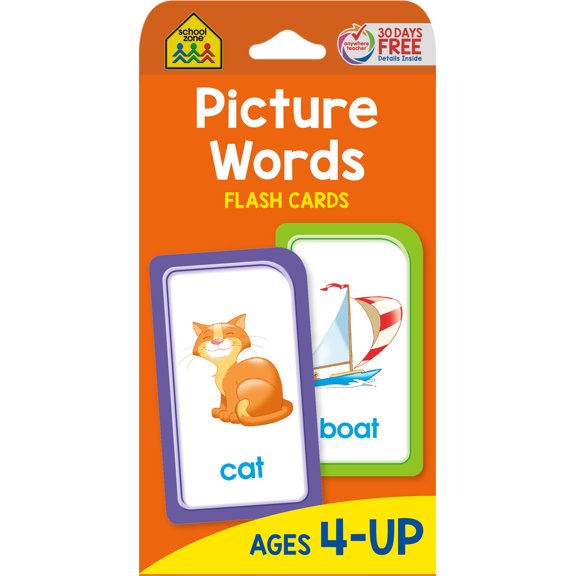 School Zone Picture Words Flash Cards
