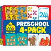 School Zone Preschool 4-Pack Flash Cards