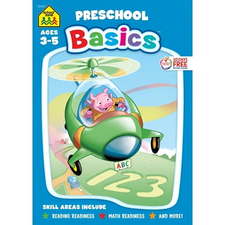 School Zone Preschool Basics 96-Page Workbook, (Paperback)