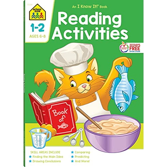 Pre-Owned School Zone Reading Activities Workbook