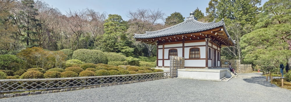 School building in Ryoan-ji Temple Complex Kyoto Kyoto Prefecture Japan Canvas Art - Panoramic Images (36 x 12)