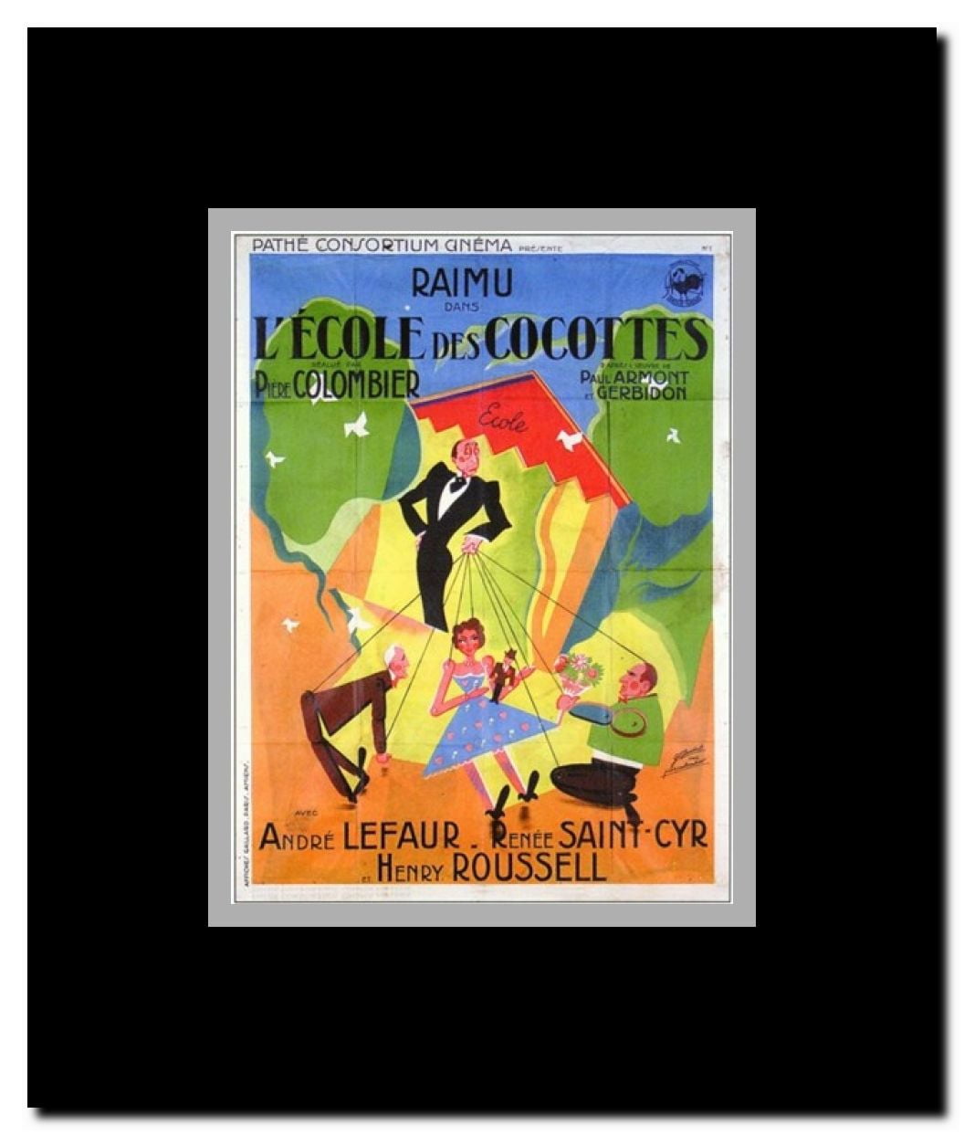 School for Coquettes Framed Movie Poster