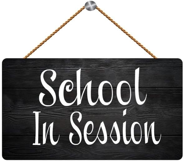 School in Session Teaching Please Do Not Disturb Wooden Wall Art 12 x 8 ...