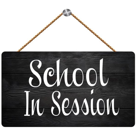 School in Session Teaching Please Do Not Disturb Wooden Wall Art 12 x 8 ...
