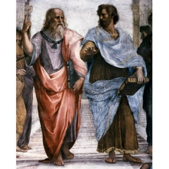 School of Athens Detail 1509-1510 Raphael 1483-1520 Italian Fresco Vatican Museums & Galleries Print - 18 x 24 in.