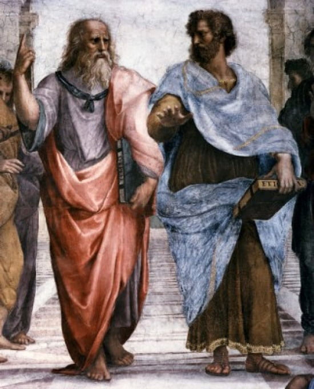 School of Athens (Detail) 1509-1510 Raphael (1483-1520Italian) Fresco Vatican Museums and Galleries Canvas Art - Raphael (18 x 24)