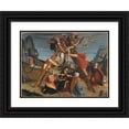 thumbnail image 1 of School of Ferrara 18x14 Black Ornate Wood Framed Double Matted Museum Art Print Titled - The Descent from the Cross (1508), 1 of 5