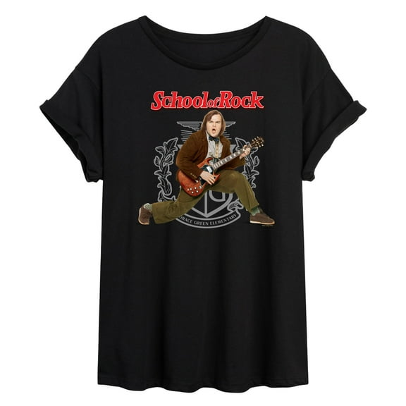 School of Rock - Dewey Finn Playing the Guitar - Women's Oversized T-Shirt