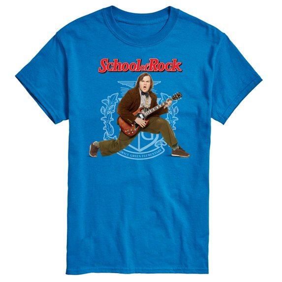 School of Rock - Dewey Finn Playing the Guitar - Men's Short Sleeve Graphic T-Shirt