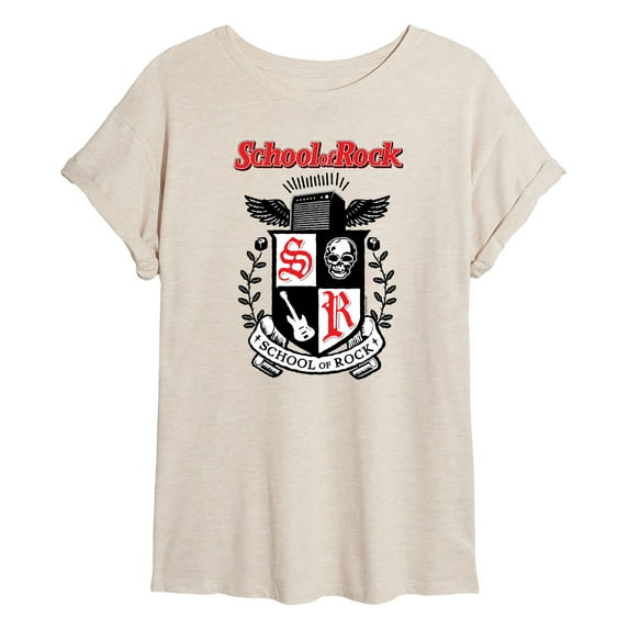 School of Rock - School Crest - Women's Oversized T-Shirt