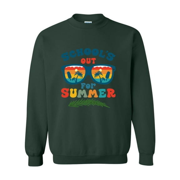 School's Out For Summer Teacher Student Last Day Graphic Sweatshirt, for men & women, up to size 5XL