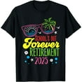 thumbnail image 1 of School's Out Forever Retirement 2025 Funny Retired Teacher T-Shirt Casual Short Sleeve Shirt, 1 of 6