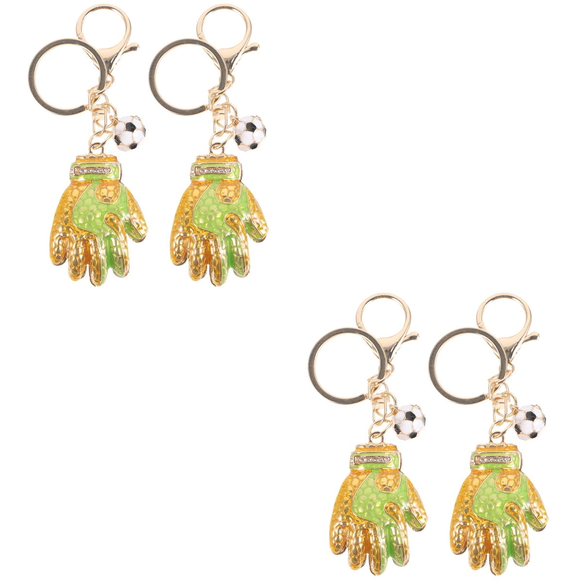 Schoolbag Ring Set of 2 Key Car Gloves Chain for Fob Hook Hooks Keychain Hanging Backpack