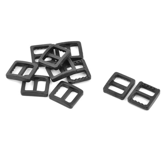 Schoolbag Webbing Plastic Adjustable Ladder Lock Buckle 10mm Strap Width 10pcs