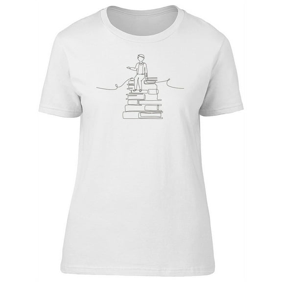 Schoolboy Line Sketch Tee Women's - Women T-Shirt, Small
