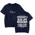 thumbnail image 1 of Schoolboy Q Blue Lips Weekends Merch Short Sleeve T-shirt Unisex Fashion Crew Neck Top, 1 of 2