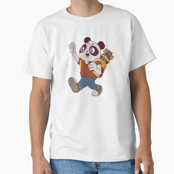 Schoolchild Panda Cute Animal T-Shirt